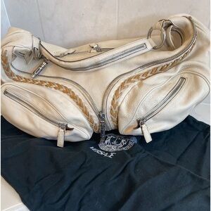 Versace tan leather hobo shoulder bag